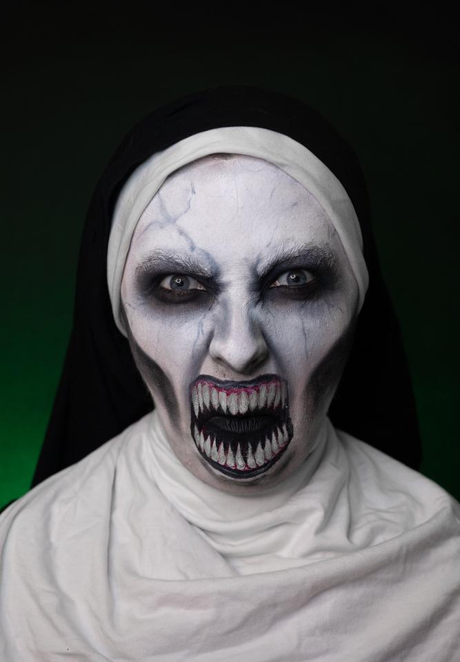 Halloweenowa charakteryzacja Małgorzaty Lewandowskiej-Serkowskiej