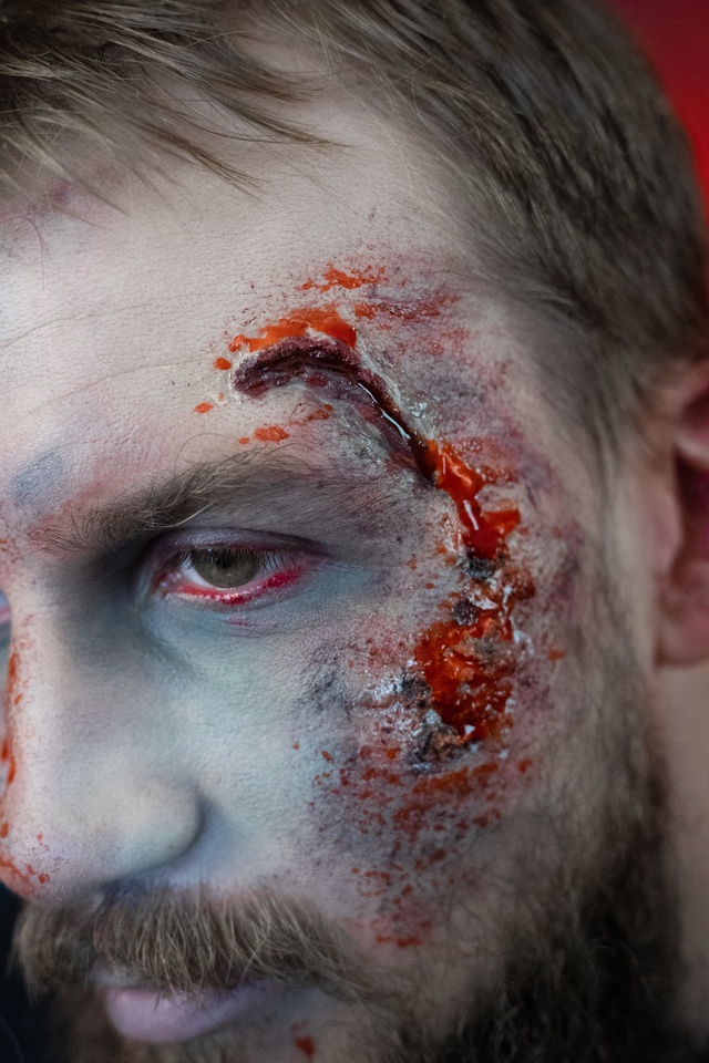 Halloweenowa charakteryzacja Małgorzaty Lewandowskiej-Serkowskiej