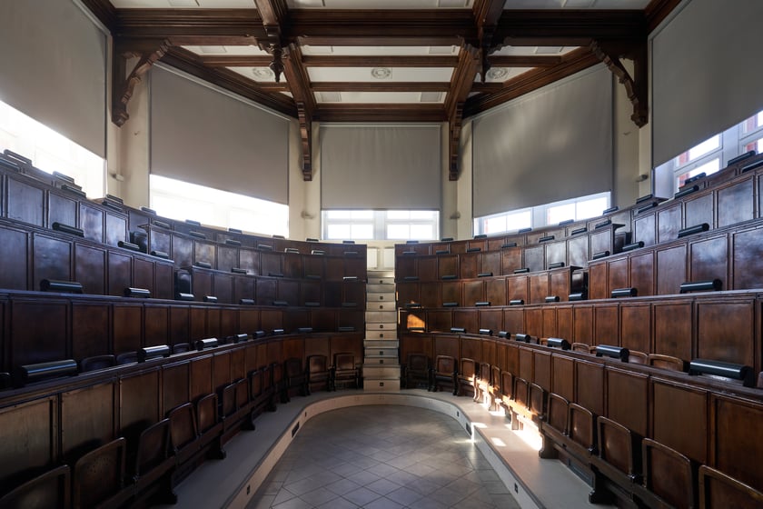Sala wykładowa w zakładzie anatomii