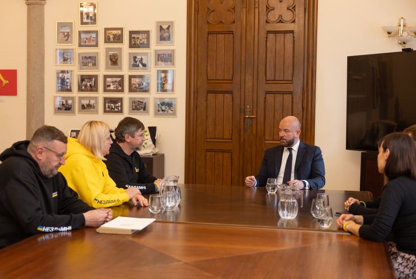 Delegacja ze Lwowa podczas wizyty u prezydenta Wrocławia Jacka Sutryka&nbsp;