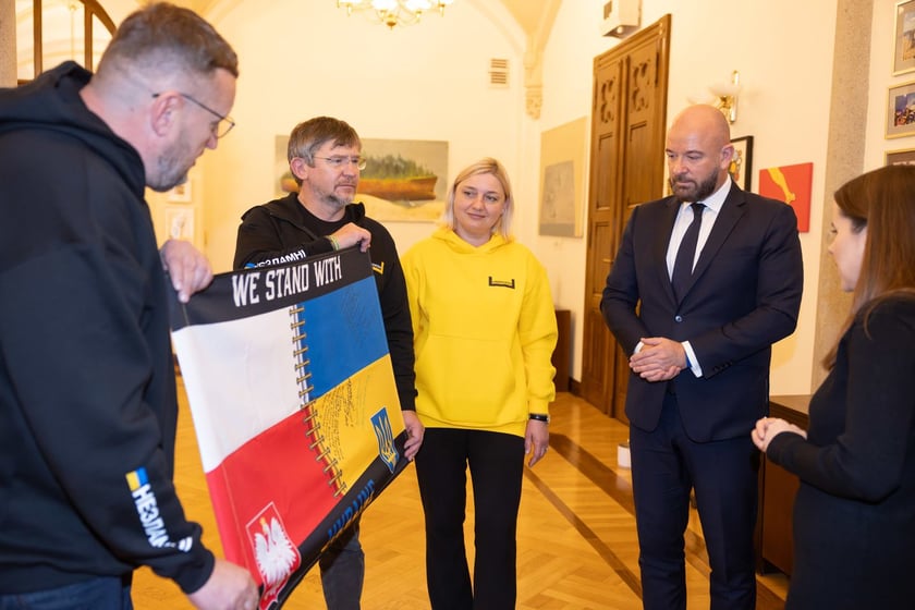 Delegacja ze Lwowa podczas wizyty u prezydenta Wrocławia Jacka Sutryka&nbsp;