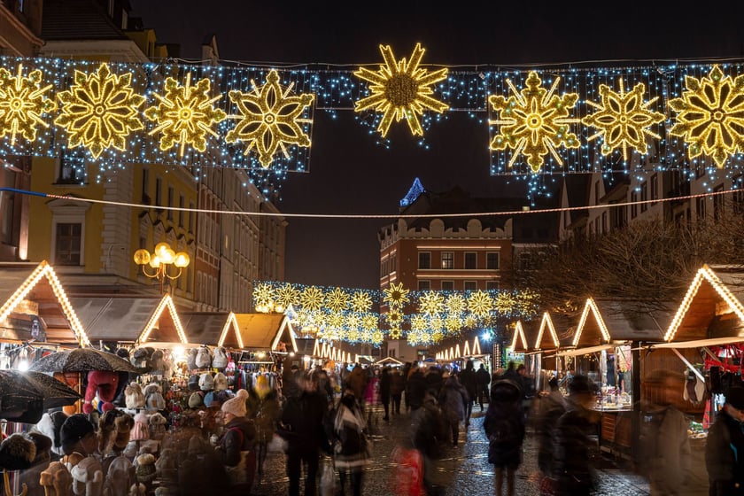 Iluminacja na ulicach Wrocławia