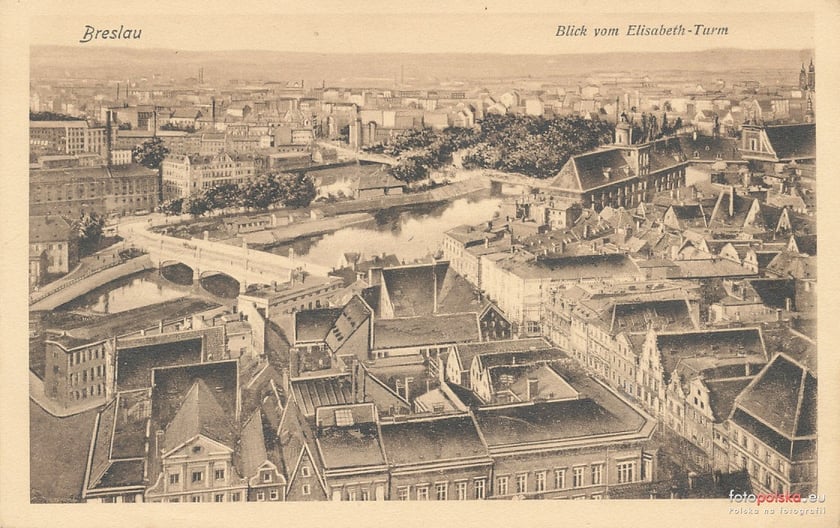 Widok na Wrocław z lotu ptaka