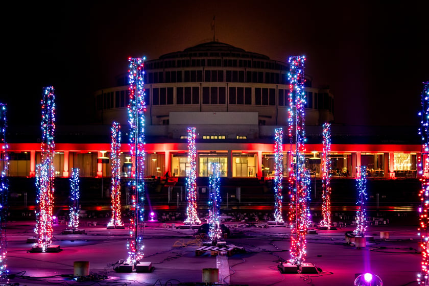 Zimowa Pergola przy Hali Stulecia we Wrocławiu