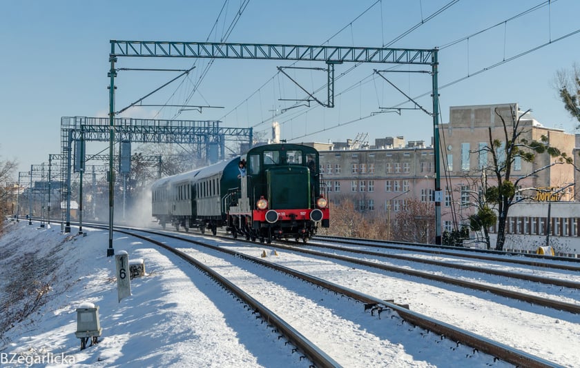 Pociąg retro we Wrocławiu