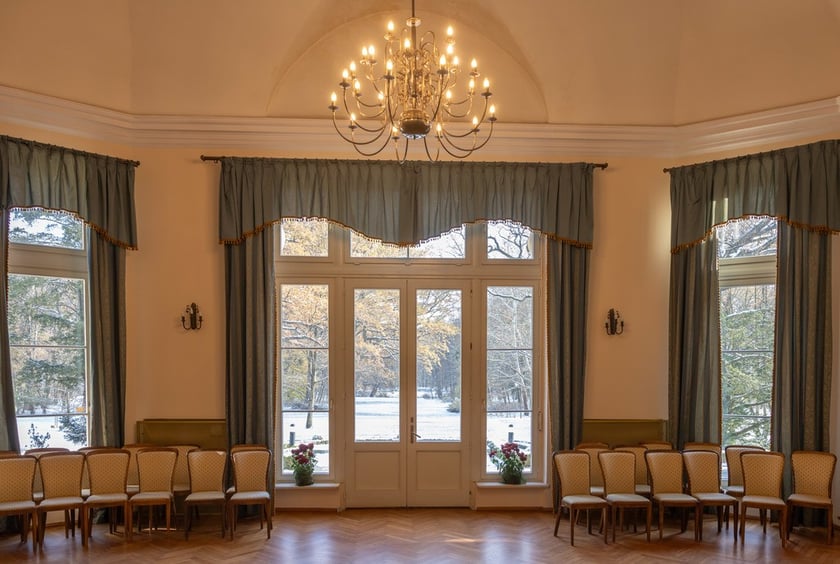 Pałac Korn&oacute;w w Pawłowicach - wnętrze