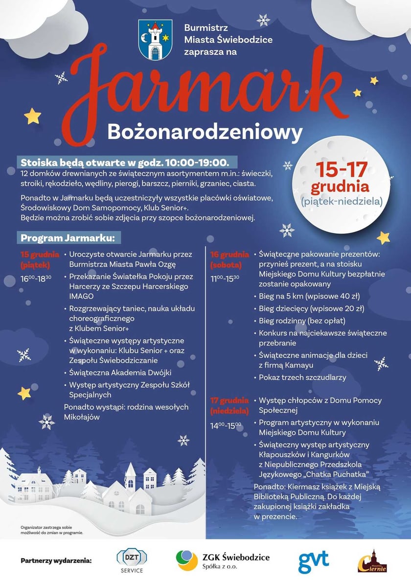 Program wydarzenia