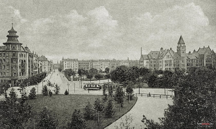 Ostrów Tumski 100 lat temu