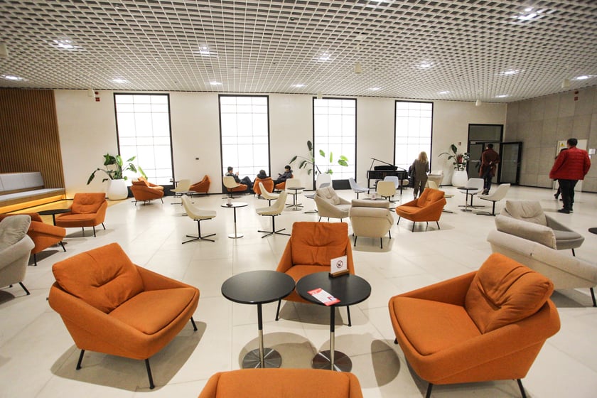 Wnętrza zakładów LG Solution w Biskupicach Podgórnych pod Wrocławiem