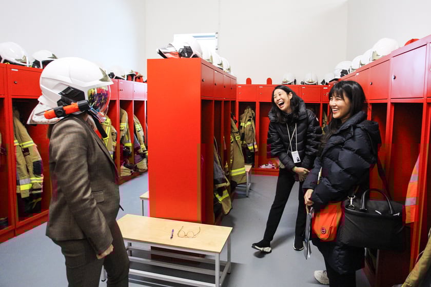 Wnętrza zakładów LG Solution w Biskupicach Podgórnych pod Wrocławiem