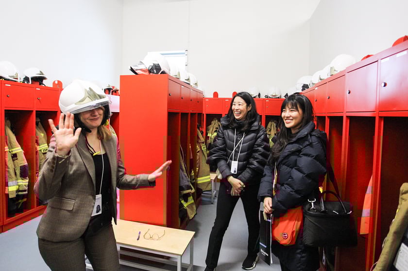 Wnętrza zakładów LG Solution w Biskupicach Podgórnych pod Wrocławiem