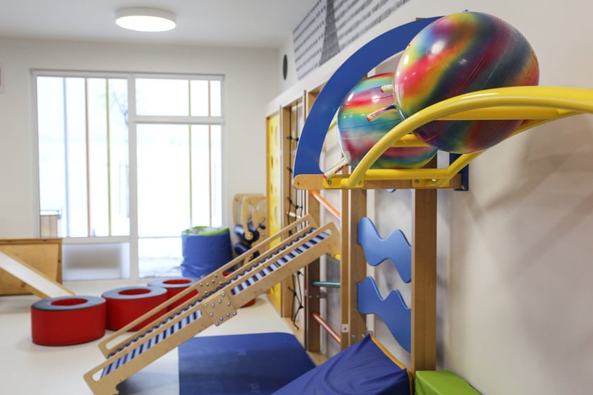 Wnętrza zakładów LG Solution w Biskupicach Podgórnych pod Wrocławiem