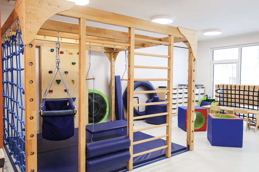 Wnętrza zakładów LG Solution w Biskupicach Podgórnych pod Wrocławiem