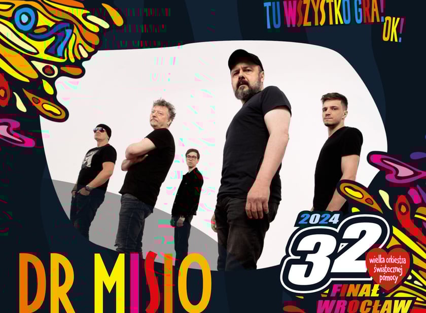 Dr Misio - zesp&oacute;ł Arka Jakubika zagra 28 stycznia podczas Finału WOŚP w Rynku we Wrocławiu