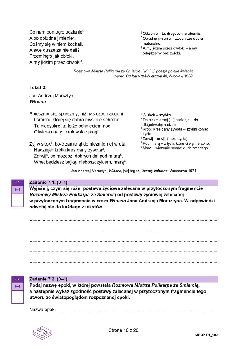 Matura 2025 z polskiego z CKE. Arkusz - poziom podstawowy