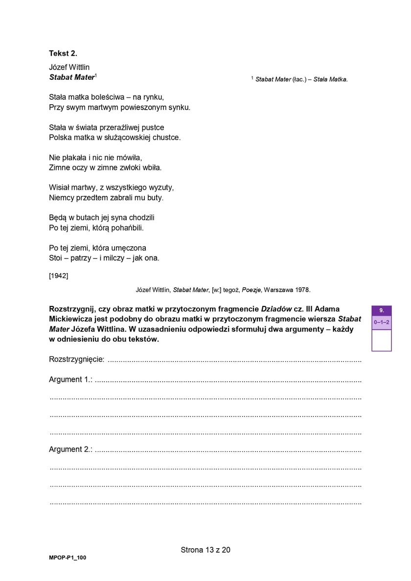 Matura 2025 z polskiego z CKE. Arkusz - poziom podstawowy