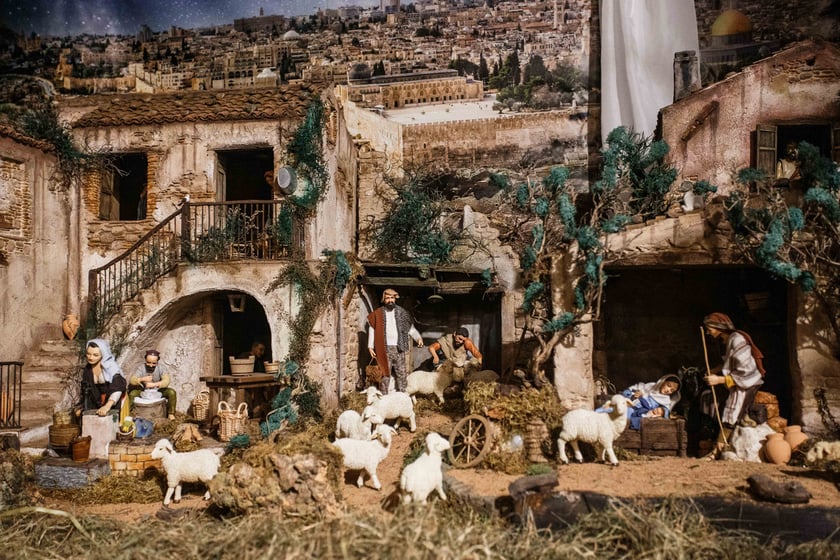Bożonarodzeniowa szopka w katedrze