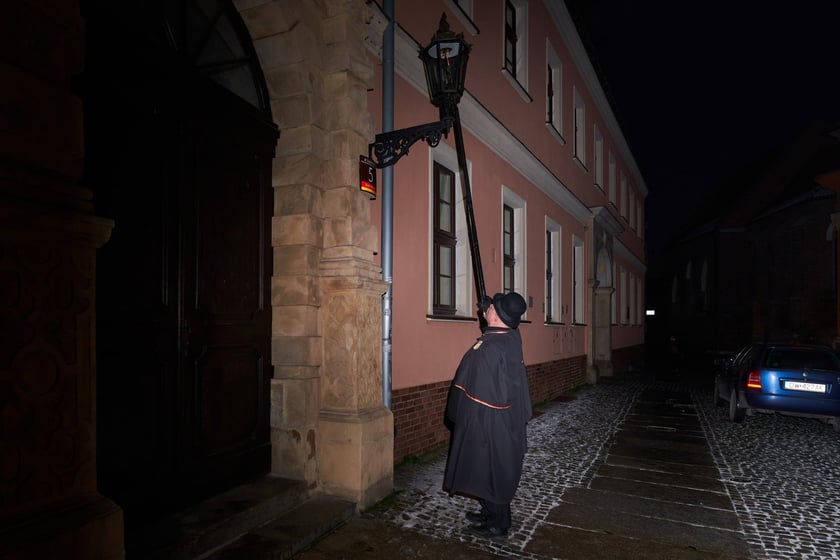 Latarnik na Ostrowie Tumskim.