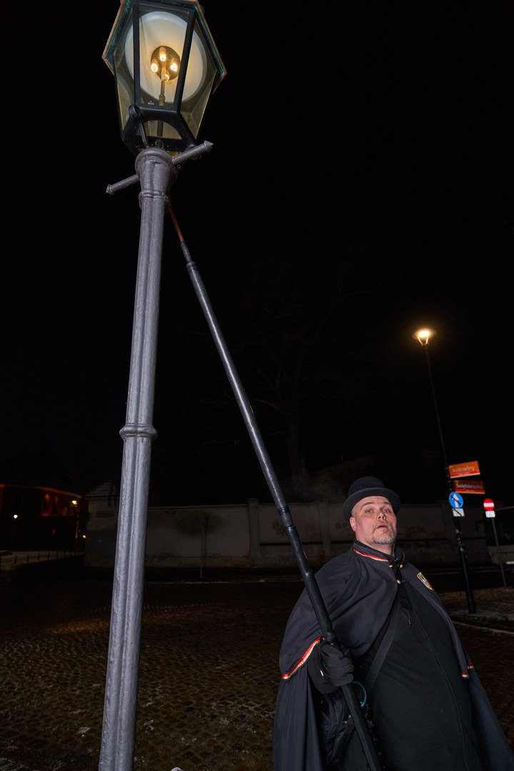Latarnik na Ostrowie Tumskim.