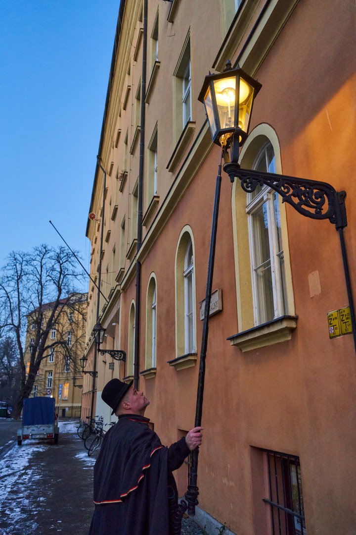 Latarnik na Ostrowie Tumskim.