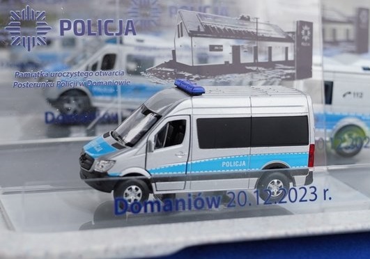 Otwarcie posterunku policji w Domaniowie