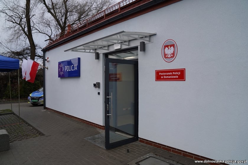 Otwarcie posterunku policji w Domaniowie