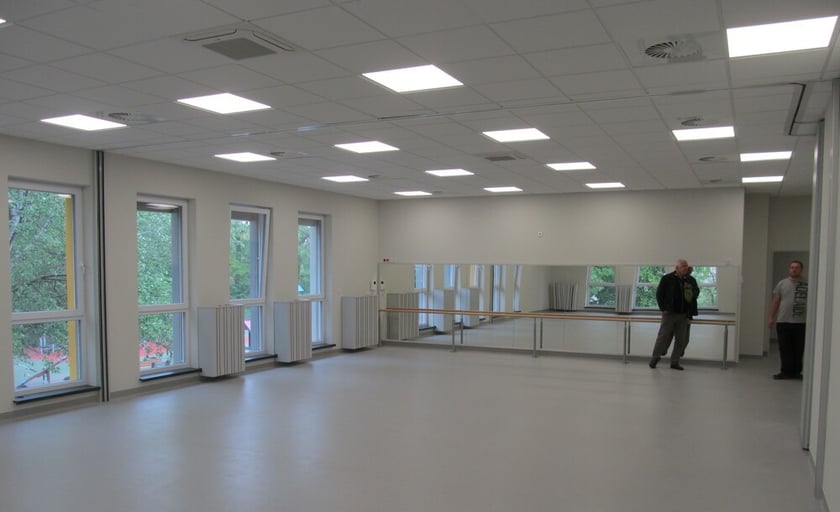 Nowa sala z lustrami w ZSP na Pawlowicach