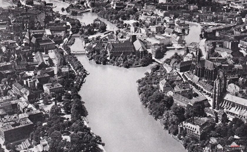Lata 1922-1929, Panorama Wrocławia z folderu reklamowego.