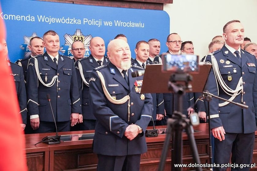 Ślubowanie nowych dolnośląskich policjantów we Wrocławiu