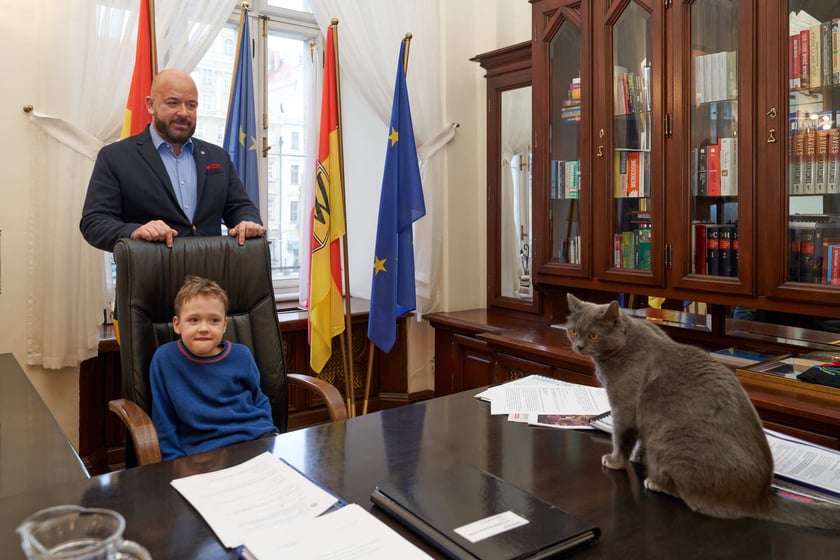 Wizyta przedszkolaków z Niepublicznego Przedszkola "Łobuziaki" u prezydenta Wrocławia