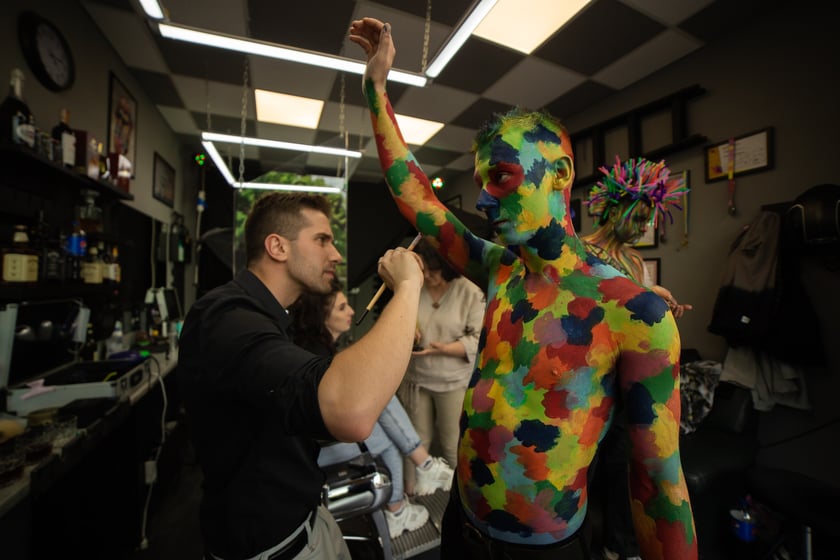 Proces bodypaintingu