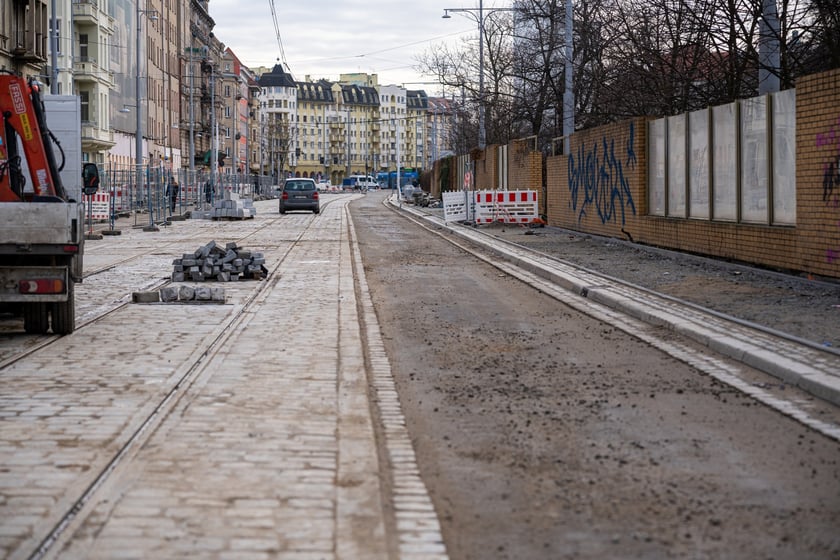 Przebudowa ul. Pomorskiej - styczeń 2024