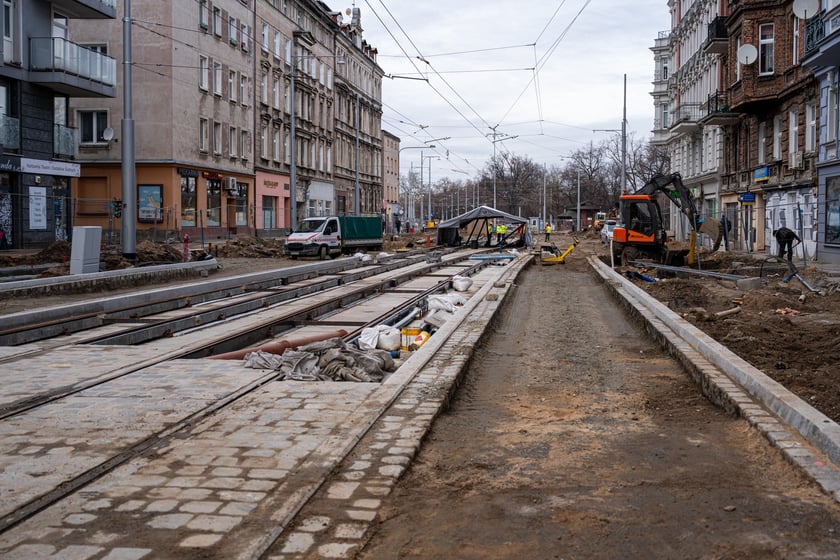 Przebudowa ul. Pomorskiej - styczeń 2024