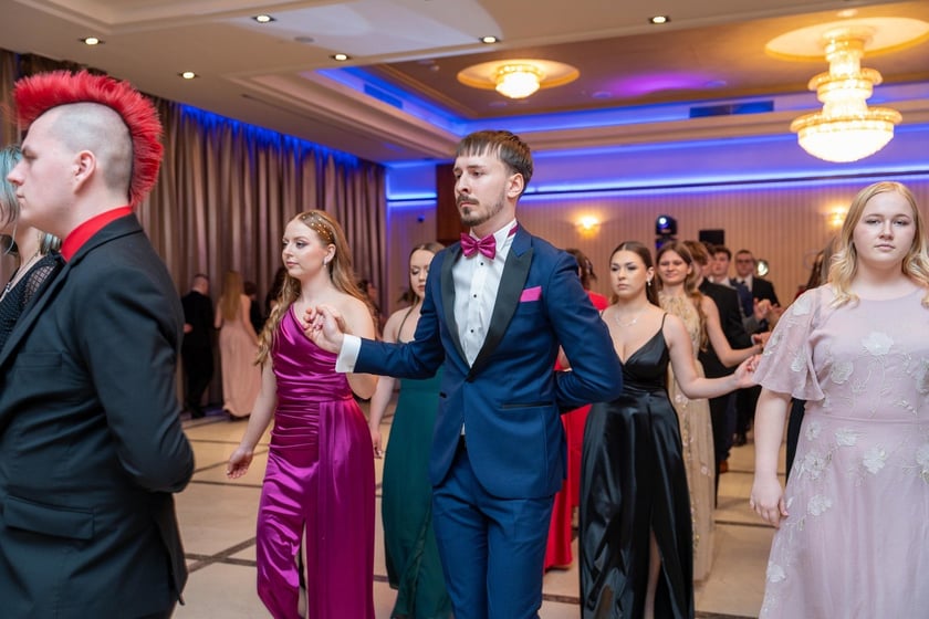 Studni&oacute;wka uczni&oacute;w Technikum nr XV im. Marii Skłodowskiej-Curie we Wrocławiu w Hotelu Haston (3 lutego 2024)
