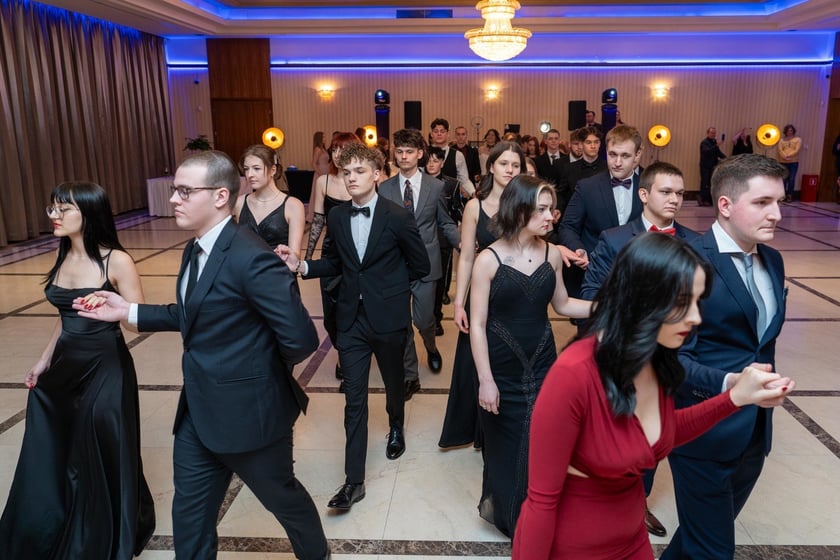 Studni&oacute;wka uczni&oacute;w Technikum nr XV im. Marii Skłodowskiej-Curie we Wrocławiu w Hotelu Haston (3 lutego 2024)