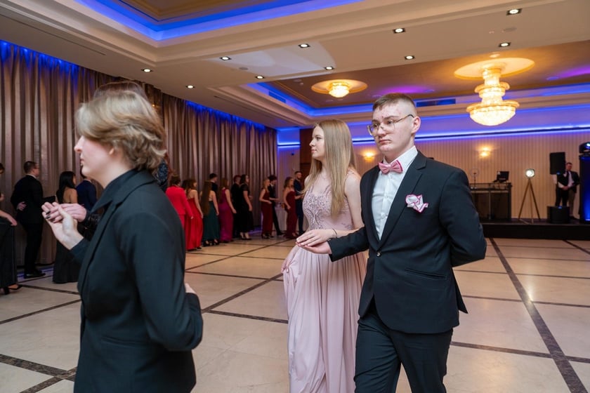Studni&oacute;wka uczni&oacute;w Technikum nr XV im. Marii Skłodowskiej-Curie we Wrocławiu w Hotelu Haston (3 lutego 2024)