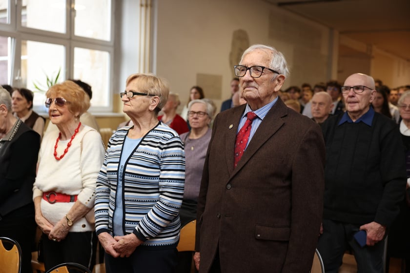 Noworoczne spotkanie Stowarzyszenia Polaków Represjonowanych przez III Rzeszę oraz Klubu Ludzi ze Znakiem "P". Wrocław, 07.02.2024