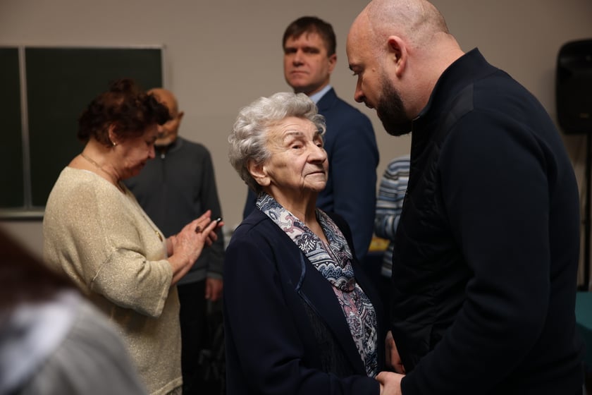 Noworoczne spotkanie Stowarzyszenia Polaków Represjonowanych przez III Rzeszę oraz Klubu Ludzi ze Znakiem "P". Wrocław, 07.02.2024