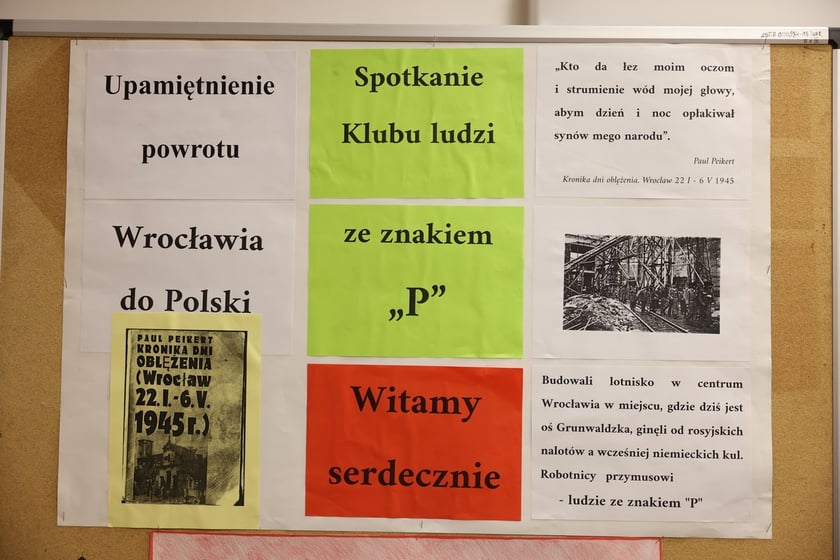 Noworoczne spotkanie Stowarzyszenia Polaków Represjonowanych przez III Rzeszę oraz Klubu Ludzi ze Znakiem "P". Wrocław, 07.02.2024