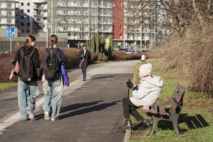 Ciepłe popołudnie we Wrocławiu, luty 2024