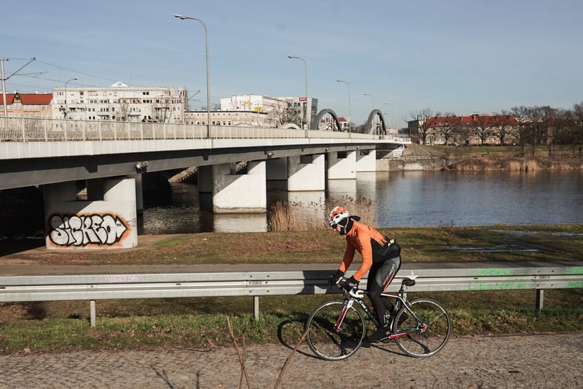 Ciepłe popołudnie we Wrocławiu, luty 2024
