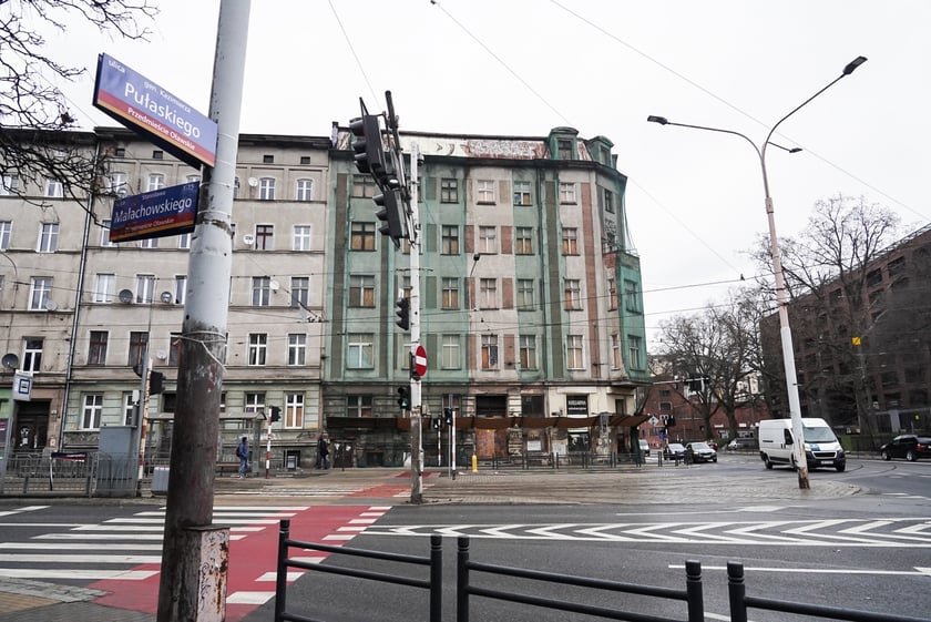 Ulica Pułaskiego we Wrocławiu, 19 lutego 2024 roku