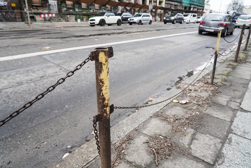 Ulica Pułaskiego we Wrocławiu, 19 lutego 2024 roku