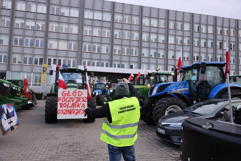 Strajk rolników 15 lutego w centrum Wrocławia