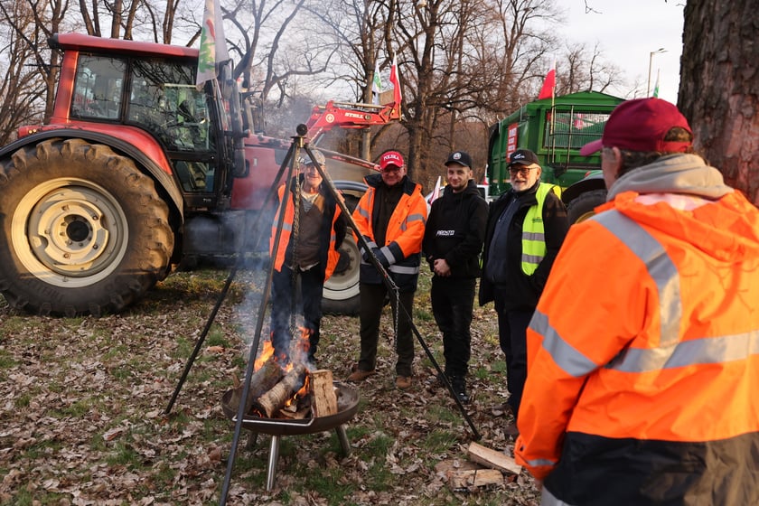 Strajk rolników 15 lutego w centrum Wrocławia