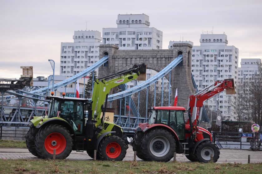 Strajk rolników 15 lutego w centrum Wrocławia
