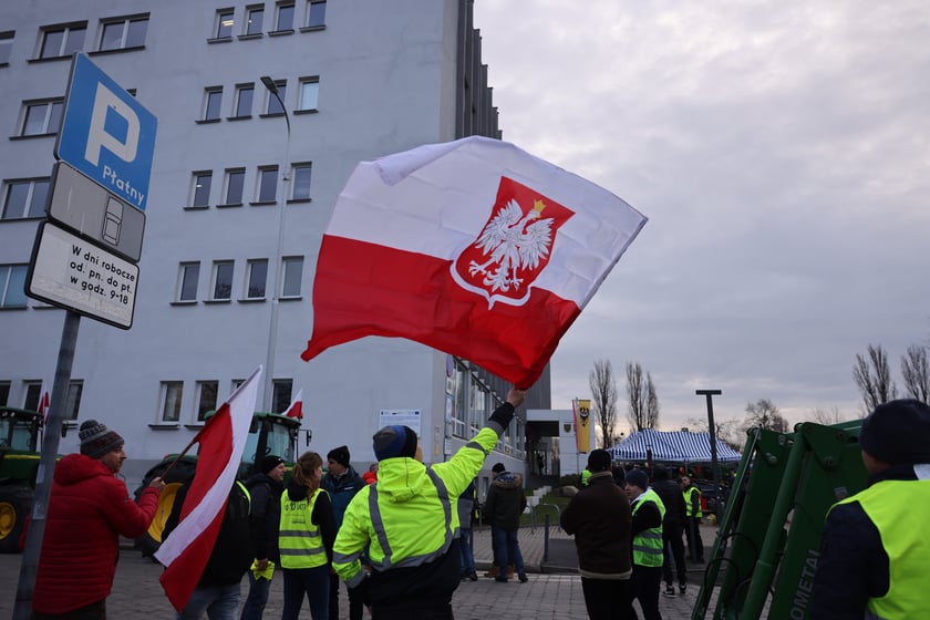 Strajk rolników 15 lutego w centrum Wrocławia