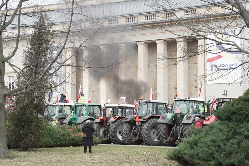 Strajk rolników w centrum Wrocławia 15 lutego