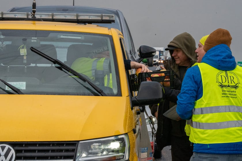 Protest rolników i myśliwych, Bielany Wrocławskie, 20.02.2024