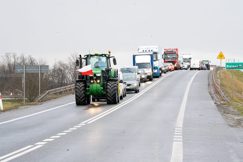 Protest rolników i myśliwych, Bielany Wrocławskie, 20.02.2024